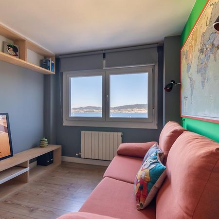 Apartamento Vistas Ria Con Parking Vigo Eksteriør bilde