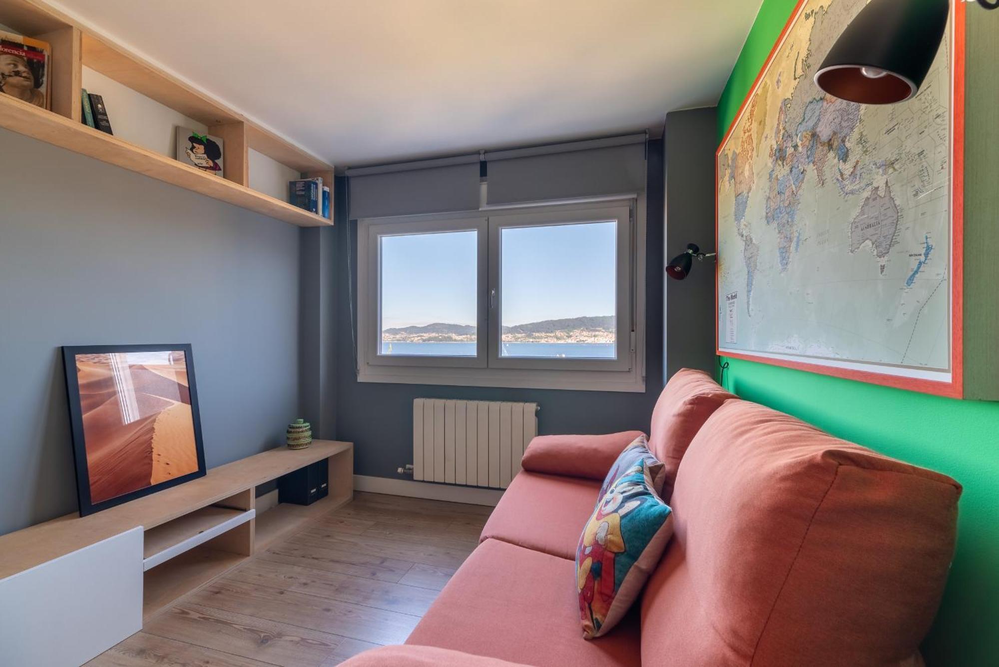 Apartamento Vistas Ria Con Parking Vigo Eksteriør bilde
